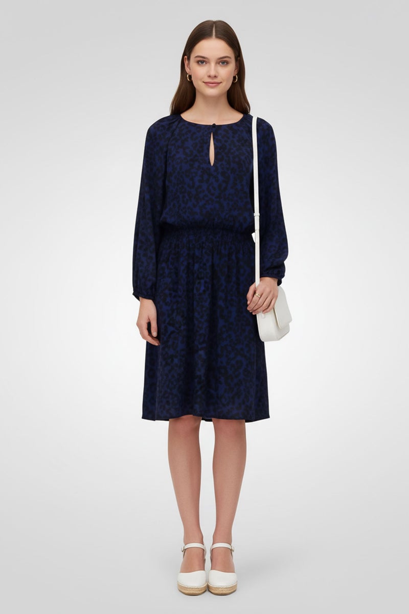 GANT Women Animal Print Midi Dress, Multicolor - Image 1